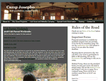 Tablet Screenshot of campjosepho.org